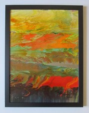 Framed Original Sky Jones / Michael Whipple Acrylic Abstract Artwork & Appraisal