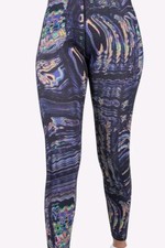 NWT Nike Women's Sz S Black/Multicolor Tight Fit High Rise Full Length Legging's