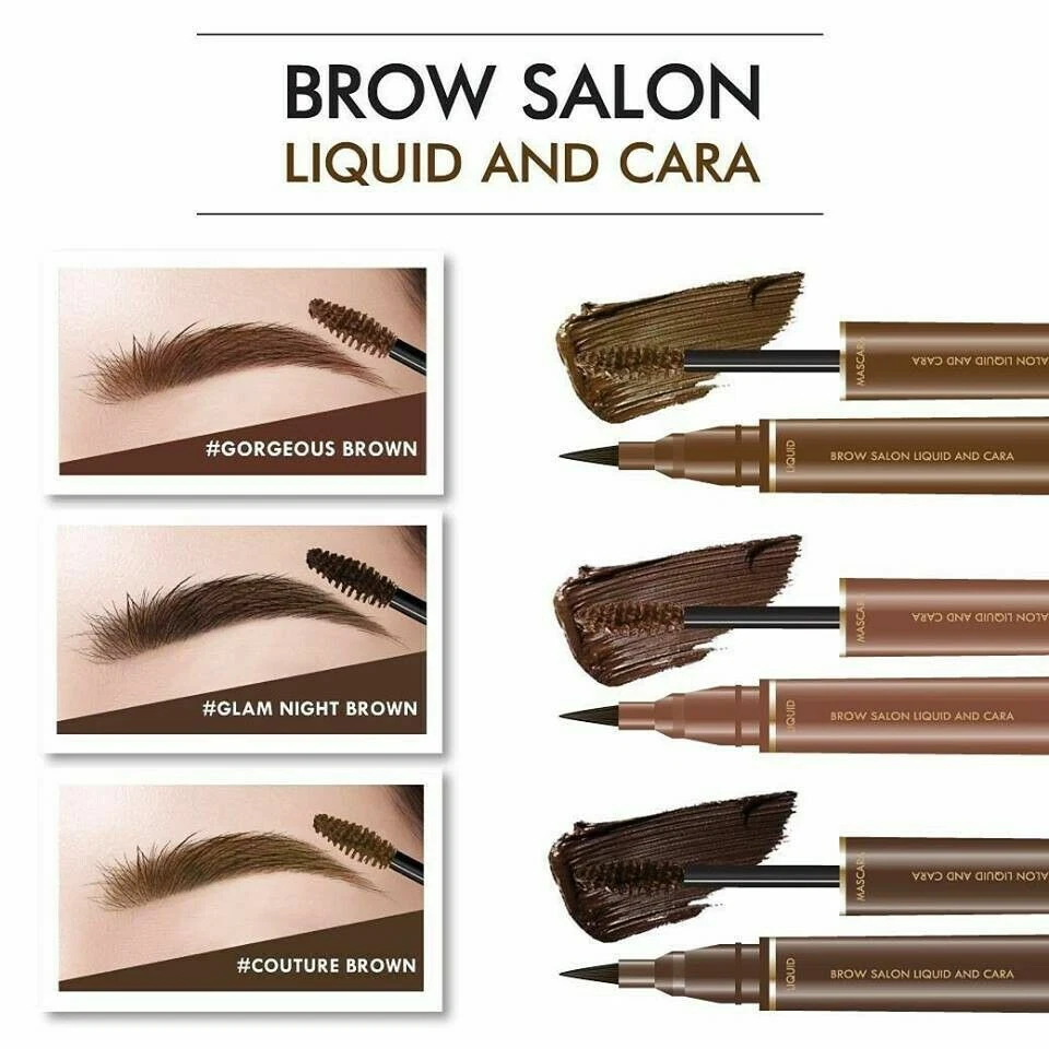 BROWIT By Nongchat Brow Salon Liquid and Cara Couture Brown 1 + 3.5 g - Image 3 of 4