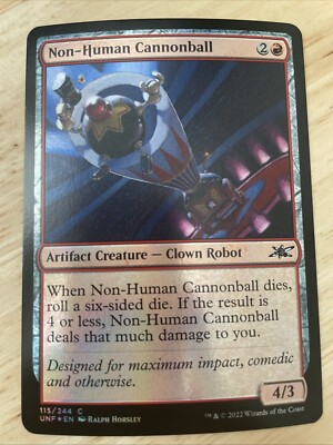 MTG Non-Human Cannonball Unfinity FOIL #115/244 Common UNF NM/M