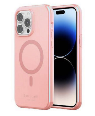 kate spade iPhone 14 Pro レインボーケース KATE SPADE Gala Pink Grapefruit Soda Iridescent iPhone 14 PRO MAX