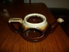 Pfaltzgraff BROWN Drip Gourmet Teapot Planter - Nice Drip Mark - Pretty - Rare! — photo 1