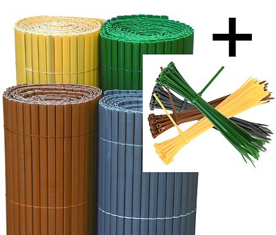 Pvc Sichtschutz Wand Windschutz Wand 120 X 500 Cm Beige Bambus Garten Terrasse 4251082310228 Ebay