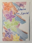 1 BirthdayGreeting Card/Envelope For Someone Very Special  Bright Beautiful Wish