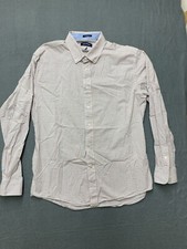 Nautica Men's Button-Up Dress Shirt Size L 16-16.5 34/35 