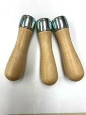 3 PIECES LUTZ T-8 SKROO-ZON FILE HANDLES FOR 14" FILES MADE IN THE USA
