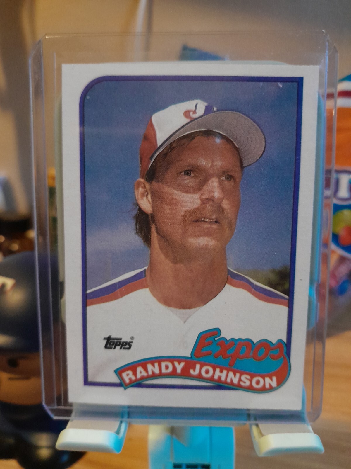 1989 topps randy johnson rookie,card 647-mint,gem,coloring gorgeous | eBay