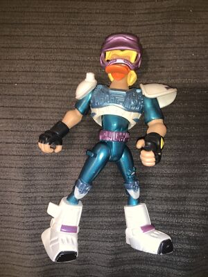 Vintage 1996 Disney Mighty Ducks Weapons Expert Puck Bomber Nosedive Figure 6''