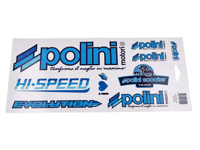 Polini Scooter Team Sticker Sheet Decals