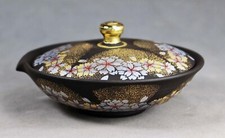 Tokoname Black Shiboridashi Teapot by Gyokko, #029 : 111*D108*H53mm, 40ml