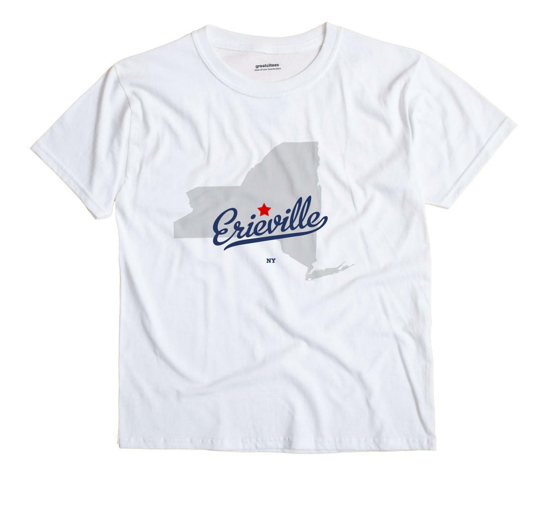 Erieville New York NY TShirt MAP eBay