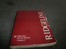 2009-2012 Honda Ridgeline Electrical Service Repair Manual RTS RTL 2010 2011 xz