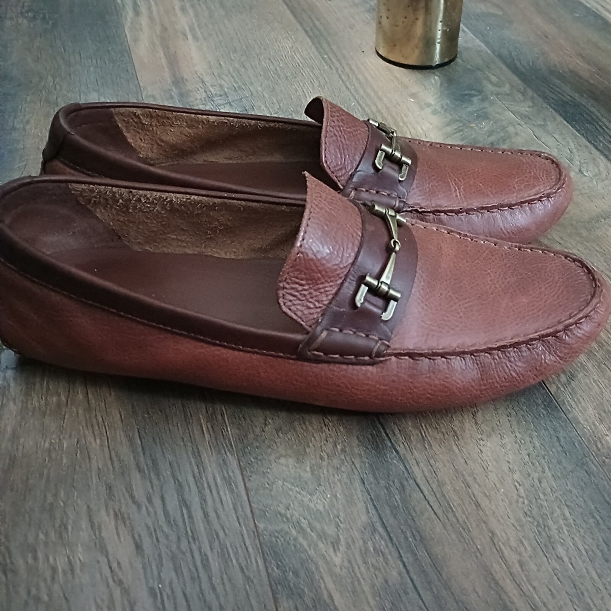 COLE HAAN Somerset Link Brown 11.5 Men Leather Horse Bit  display picture 3