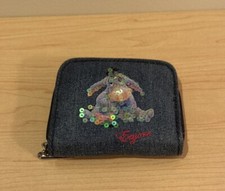 Walt Disney World Winnie The Pooh Disney Eeyore Sparkling Sequin Denim Wallet