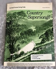 1982 COUNTRY Music Book Supersongs Armed Forces Song Folio Vol 35 No.2 40 SONGS