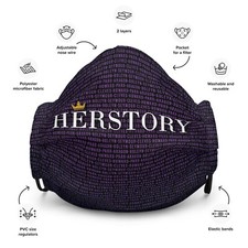 HERstory Face Mask   Six Musical, Broadway Show, Ex Wives, Theater Gift