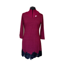 Charming Charlie Dress Multicolor Women’s Size Medium Long Sleeve Lace Hem Boho