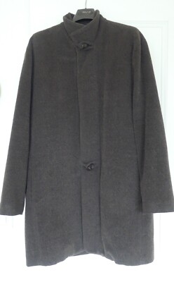 Mantel 100% Wolle und Alpaka, Adolfo Dominguez, dunkelbraun, Gr. 54, sehr guter Zustand