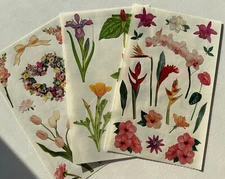 Mrs. Grossman's Sticker Sets of 2 or 3 Strips: Flowers, Hearts &MORE Fun..CHOOSE