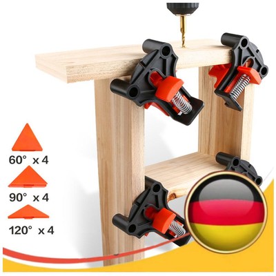 90 Degree Right Angle Clamp Photo Picture Frame Corner Fixing Clips Woodworking