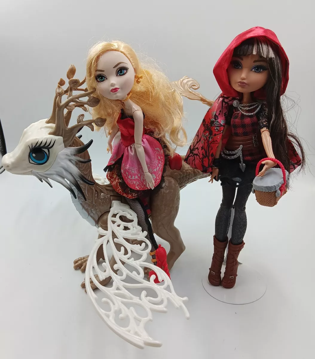 Ever After High Dragon Games Apple White Doll and Braebyrn Dragon