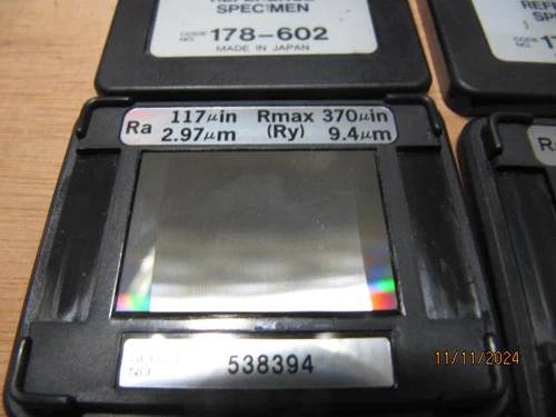 MITUTOYO PRECISION REFERENCE SPECIMEN CODE No. 178-602. 2 SPECIMEN 120 AND 117.