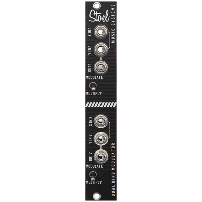 Dual Ring Modulator in Dark Mode for Eurorack Modular Stoel Music Systems
