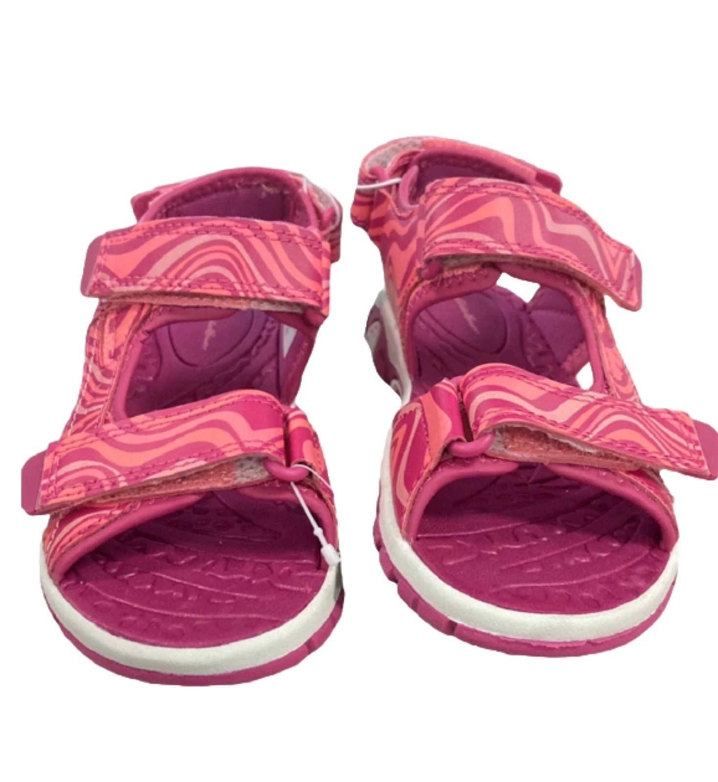 NUOVO Eddie Bauer bambina taglia 12 (bambini) cinturino regolabile Jordan River sandalo rosa onda