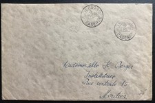 1940s Yverdon Switzerland Military Interment Camp Cover To Moutier