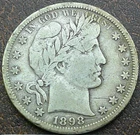 US 1898-S Barber Half Dollar **