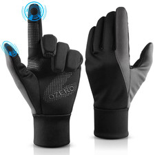 OZERO Mens Winter Thermal Gloves Touch Screen Water Resistant Windproof Warm