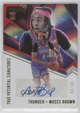 2020-21 Panini Recon True Potential Signatures Red 98/99 Moses Brown Auto 0g4