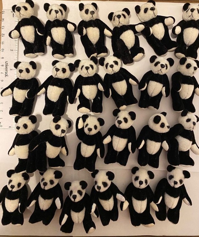 24x LOT World of Miniature Bears  By Theresa Yang  3" Plush Bear #370-24