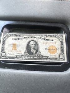 1922 $10 Large Gold Certificate Hillegas Fr 1173 Speelman White High Grade