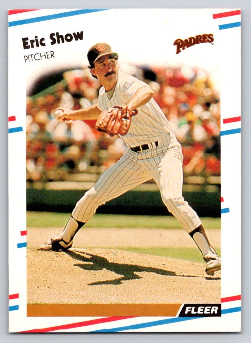 1988 Fleer - Eric Show #597 - *Near Mint-Mint*