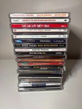 19 Empty CD Jewel Cases Insert Art Lot NO DISCS