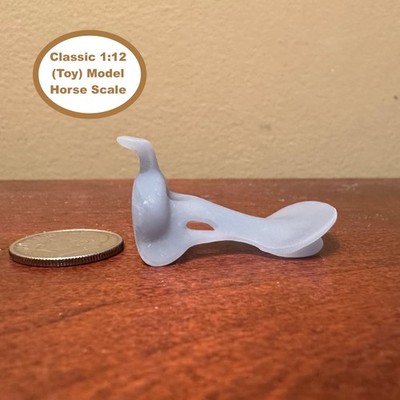 RDLC Classic 1:12 Model (Toy) Horse Scale WESTERN SADDLE TREE ~ 3D Printed Resin