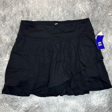 JoyLab Women s Knit Active Mini Skort - Black Size Large NWT