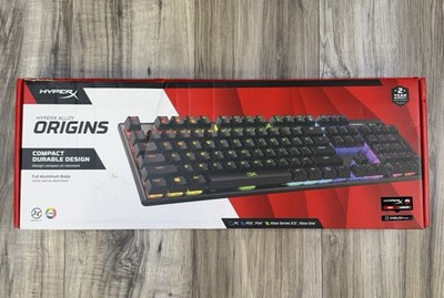 HyperX Alloy Origins Mechanical Gaming Keyboard RGB Red Linear Switches NEW