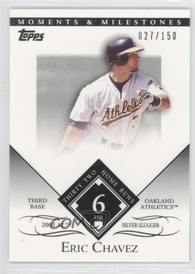 2007 Moments & Milestones Eric Chavez (2002 AL Silver Slugger 32 Home Runs) 0a1
