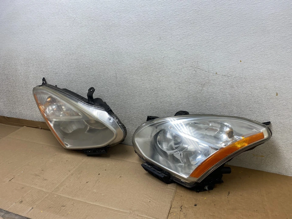 2009-2013 Nissan Rogue Left+Right Side Set Halogen Headlights OEM U6653 DW - Image 2 of 4