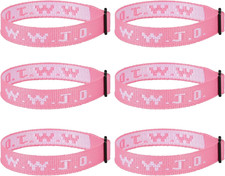6PCS WWJD Bracelet for Women Men, Christian Gifts Wristbands, WWJD Rubber Bracel