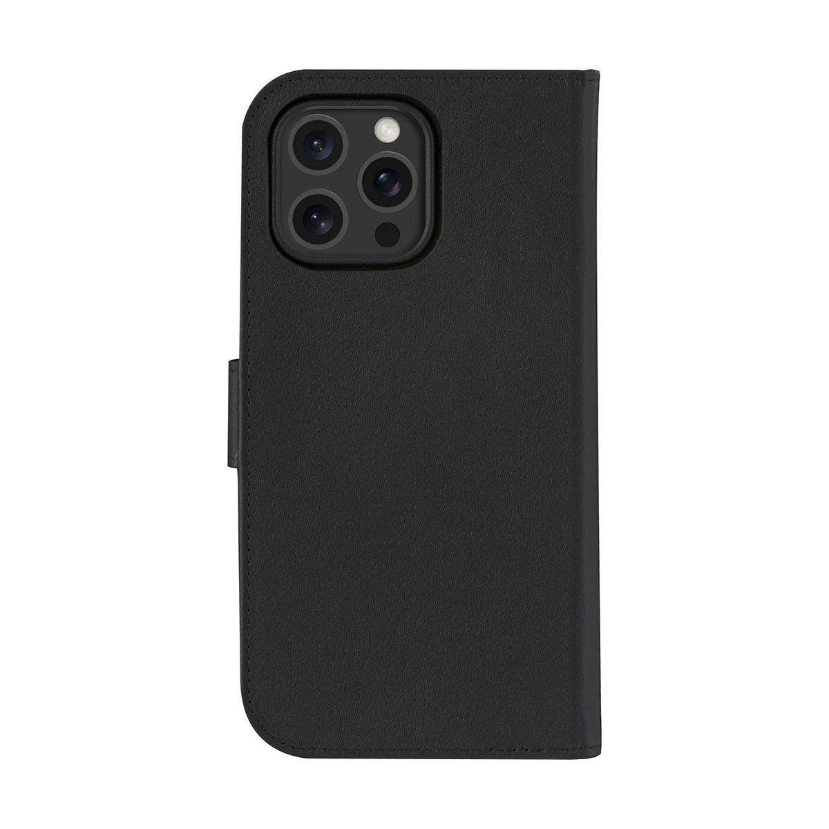 Étui iPhone 16 Pro Max en cuir véritable noir convertible Lynge