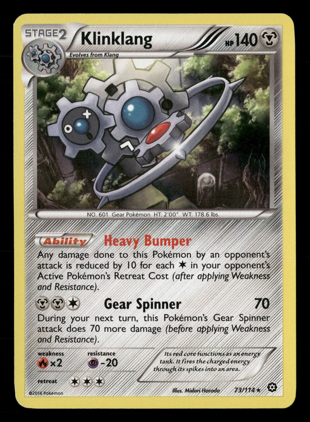 Klinklang 73/114 XY - Steam Siege LP Pokémon TCG