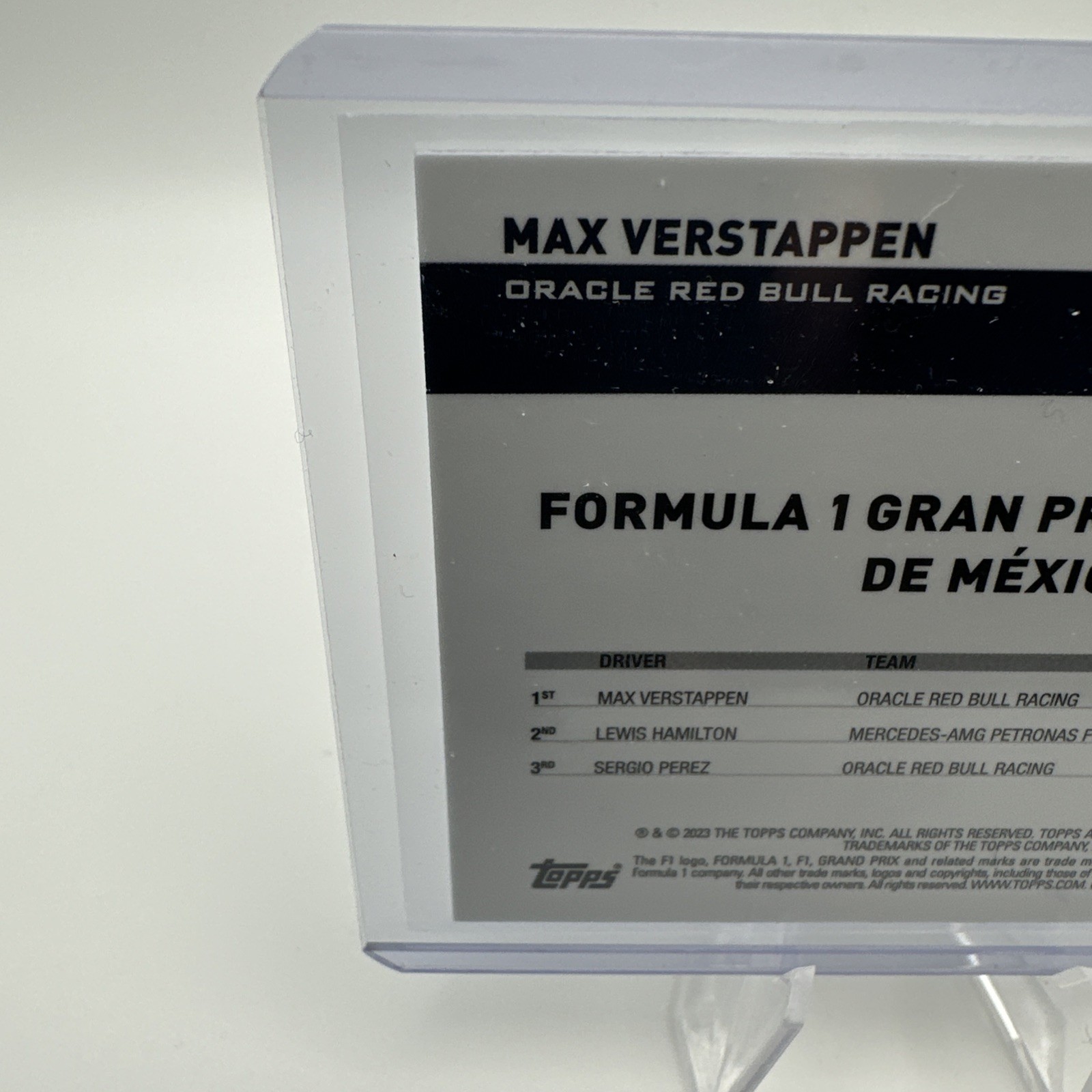 2023 Topps Chrome F1  Max Verstappen #163 Purple Checker Flag X-Fractor /199 view 6