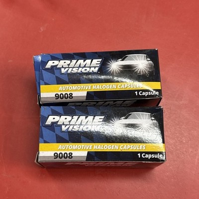 Prime Vision Headlight 9008/H13 12v 60/55w T5 1/4 P26- (2-Pack)