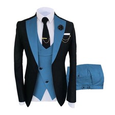 Hot Sale Man Suits Color Blocked Suit Dinner Suit Wedding Suit Groom Tuxedos
