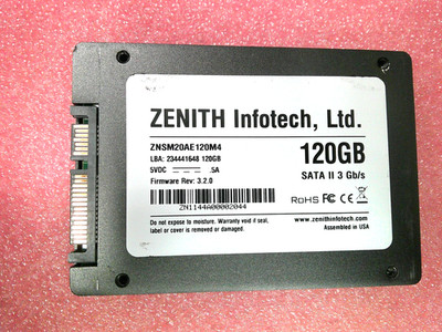 Zenith ZNSM20AE120M4 120gb Sata II 3Gb/s SSD