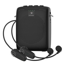 Mini Wireless Voice Amplifier with Two Bluetooth Microphones,Portable Megapho...