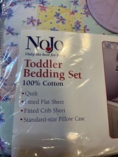 NoJo Flower Fields Crib/Toddler Bed Fitted Sheet Cotton